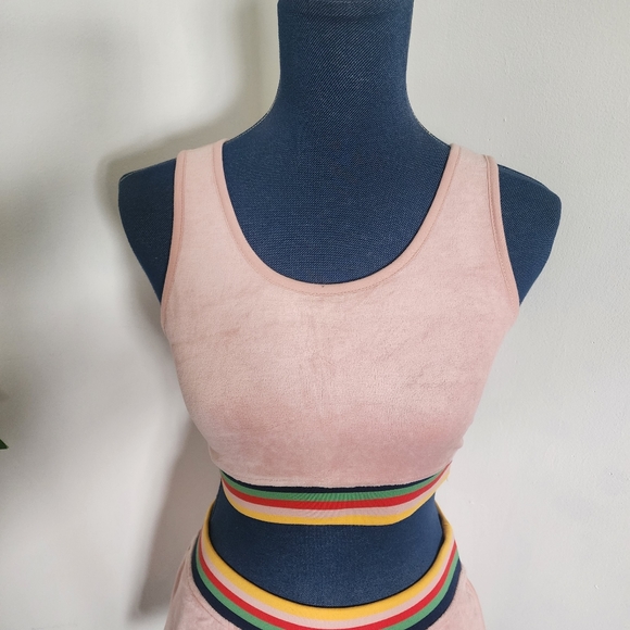 Wild Fable 2 piece Pastel Pink Crop Tank Top and Shorts Set NWT - Picture 4 of 13